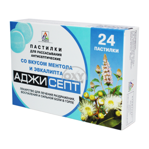 product-Аджисепт со вкусом ментола и эвкалипта №24