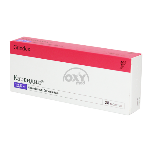 product-Карвидил 12,5 мг таблетки №28