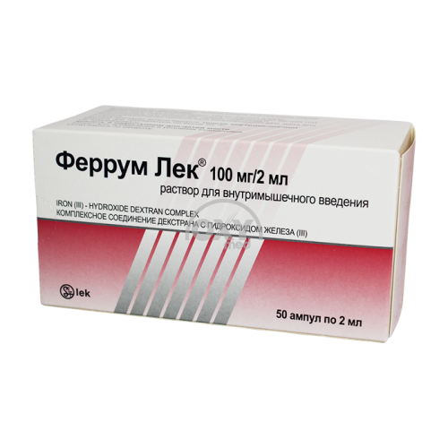 product-Феррум Лек 100 мг/2 мл №50