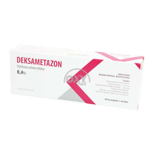 product-Deksametazon 0,4% eritmasi 1ml No 10