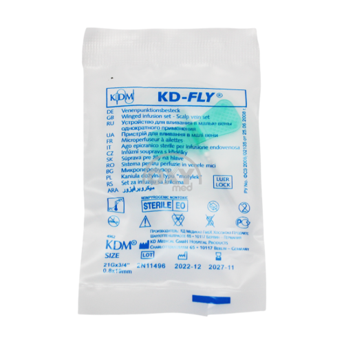 product-Kichkina ichiga infuziya qilish uchun qurilma tomirlar o/p KD-FLY 21G