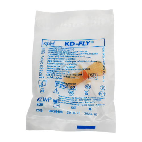 product-Kichkina ichiga infuziya qilish uchun qurilma tomirlar o/p KD-FLY 25G