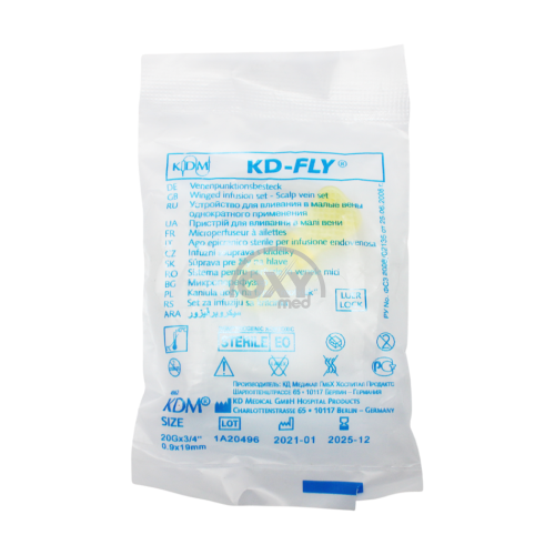 product-Kichkina ichiga infuziya qilish uchun qurilma tomirlar o/p KD-FLY 20G