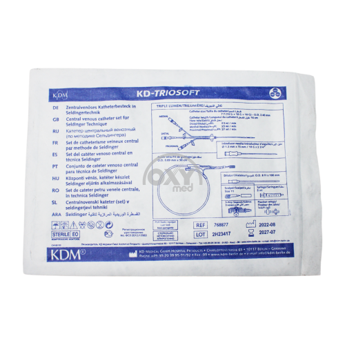 product-Kateter sent.ven. KD-TRIOSOFT 7Fr,16-18-18G