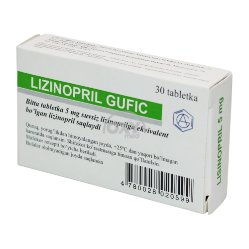 product-Лизиноприл Gufic 5 мг №30