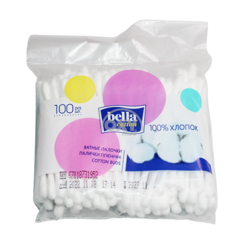 product-Ватные палочки "Bella Cotton"№100 (в полиэтиленовом пакете)