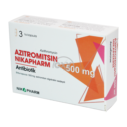 product-Azitromitsin-NIKAPHARM 500 mg №3 kapsulalar