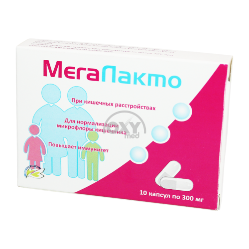 product-Mega Lacto kapsulalari. 300 mg № 10