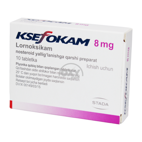 product-Xefocam 8 mg № 10 tab.