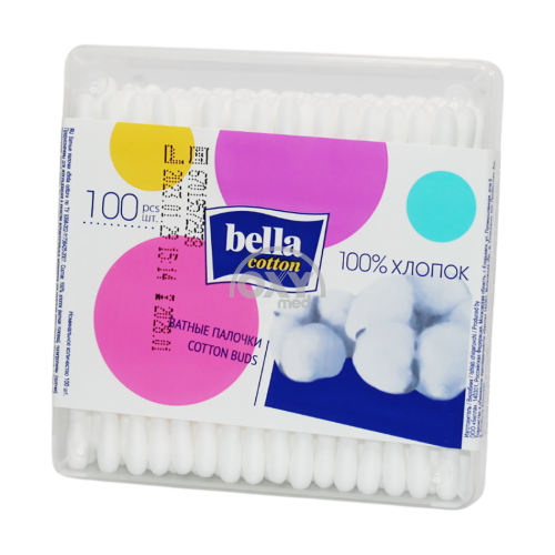 product-Ватные палочки "Bella Cotton" (прямоугольная упаковка) №100