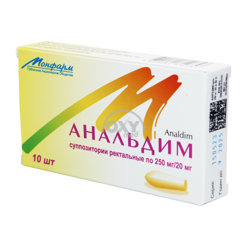 product-Analdim shamlar 250mg/20mg №10