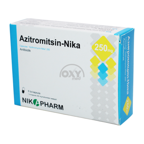 product-Азитромицин-Ника 250 мг №6 капсулы