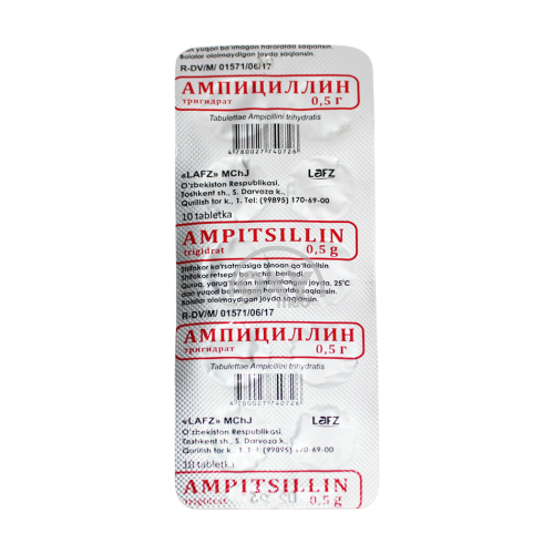 product-Ampitsillin t/g 0,5 g № 10