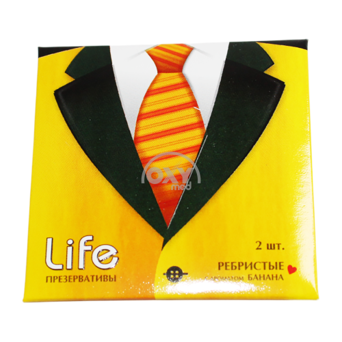 product-Prezervativlar Life No 2 qovurg'ali banan