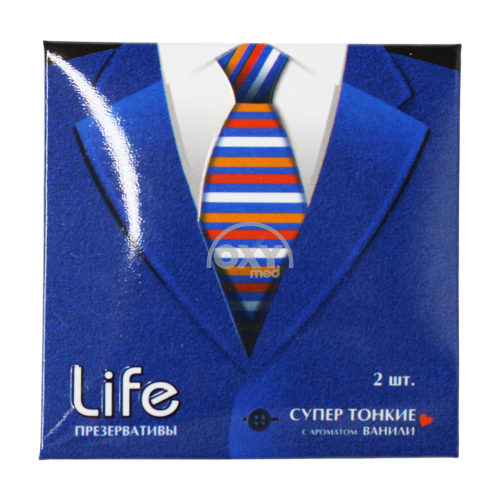 product-Prezervativlar Life No. 2 super yupqa vanil