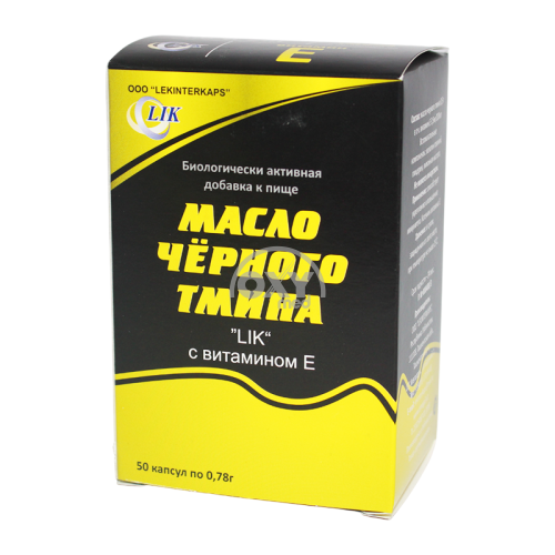 product-Масло черного тмина"LIK"c Вит Е 0,78г №50капс.