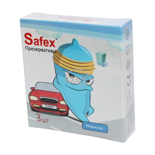 product-Презервативы "Safex" ребристые №3