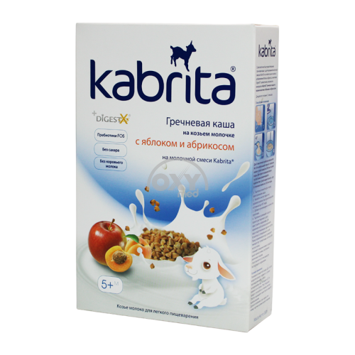 product-Каша молочная Kabrita Гречневая яблоки, абрикос 5+ 180 г