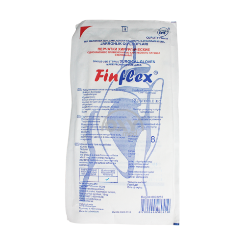 product-Steril jarrohlik qo'lqoplari (changli) Finflex r.8