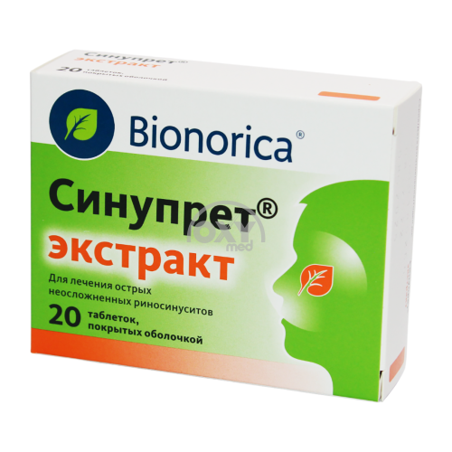 product-Sinupret ekstrakti № 20 tabletkalari