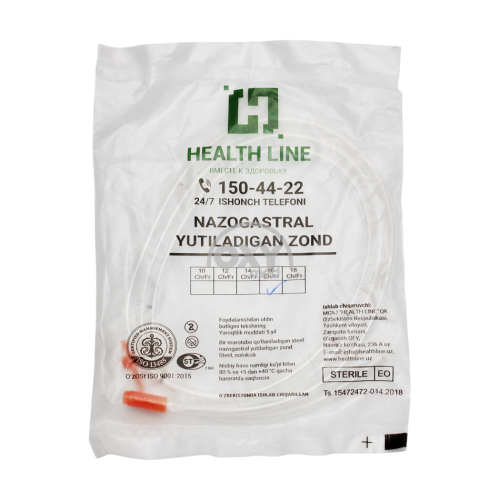 product-Oshqozon naychasi o'chirildi. RUR 16 Fr/Ch