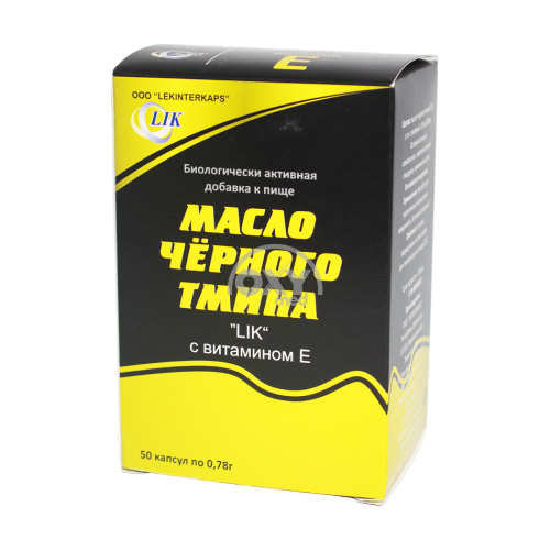 product-Масло черного тмина "LIK" с Витамином Е 0,3 г № 50 капсулы