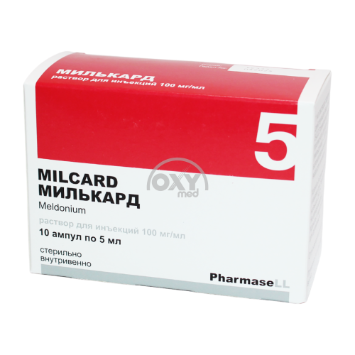 product-Милькард 100 мг/мл 5 мл №10 раствор для инъекций