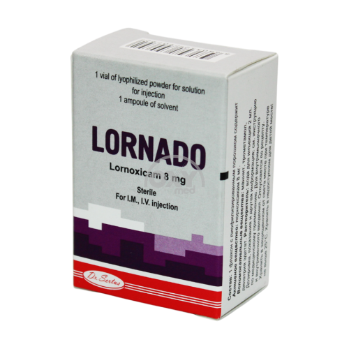 product-Лорнадо 8 мг №1 порошок для приготовления раствора для инъекций с растворителем