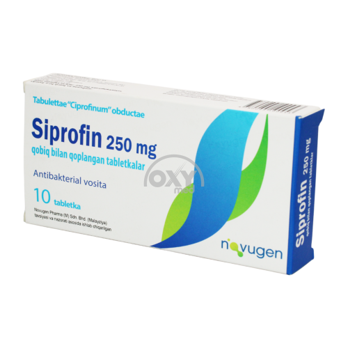 product-Siprofin 250 mg № 10 tabletkalari