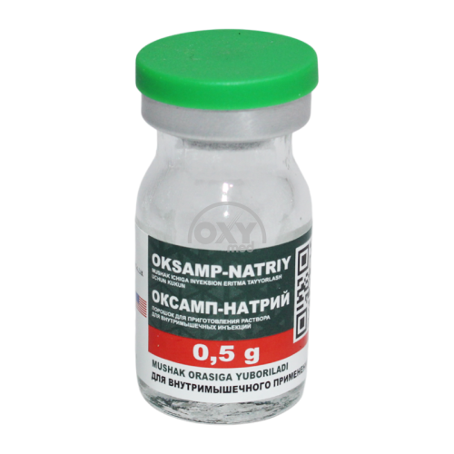 product-Oxamp-natriy 0,5 g № 1 eritma tayyorlash uchun kukun