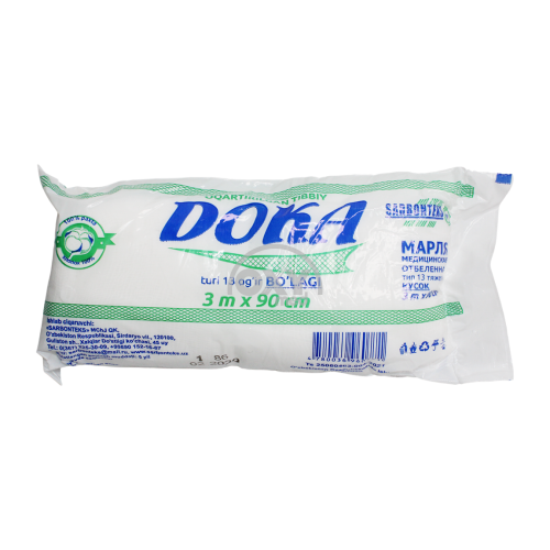 product-Asal doka chiqindidagi paxta 3 m x 90 sm bo'laklarga bo'linadi