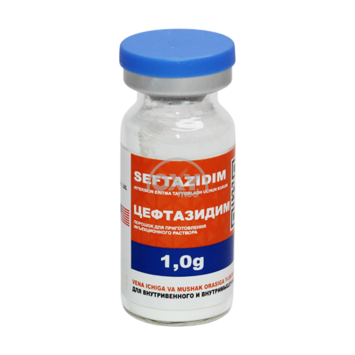 product-Seftazidim 1g №1 in'ektsiya uchun eritma tayyorlash uchun kukun