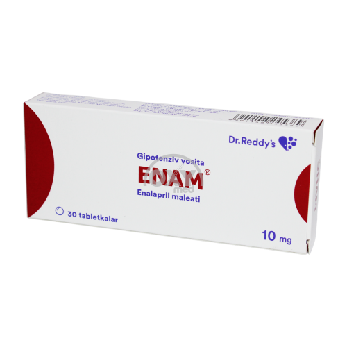 product-Enam 10 mg № 30 tabletkalari