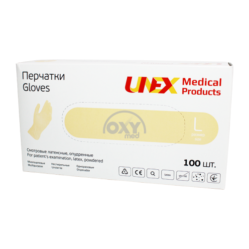 product-Latek kukunli qo'lqoplar. n/st. rangsiz o'lcham L No 100