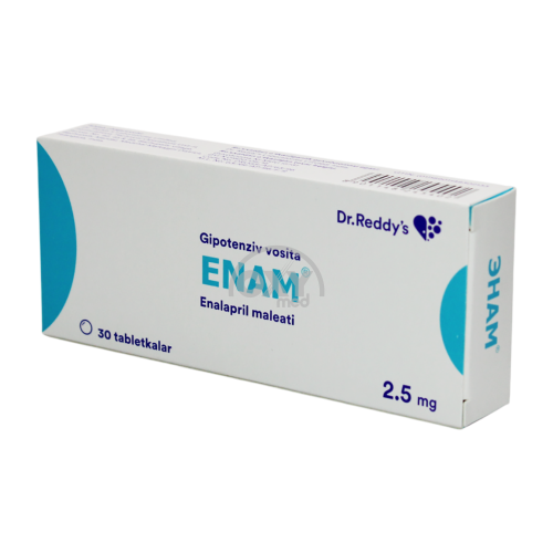 product-Enam 2,5 mg № 30 tabletkalari