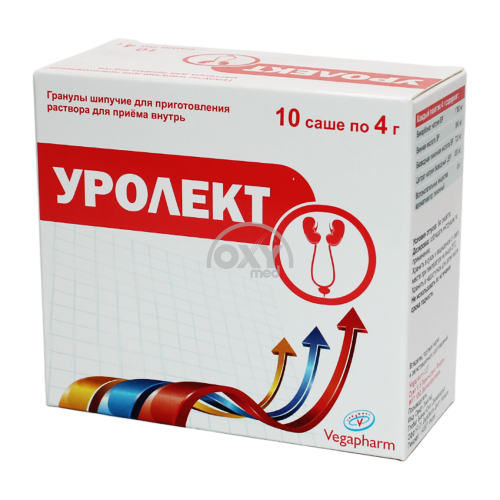 product-Уролект 4 мг №10 гранулы шипучие для приг. раствора для приема внутрь