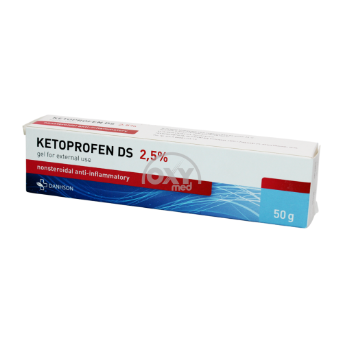 product-Ketoprofen DS 2,5% 50 g tashqi foydalanish uchun gel. taxminan.