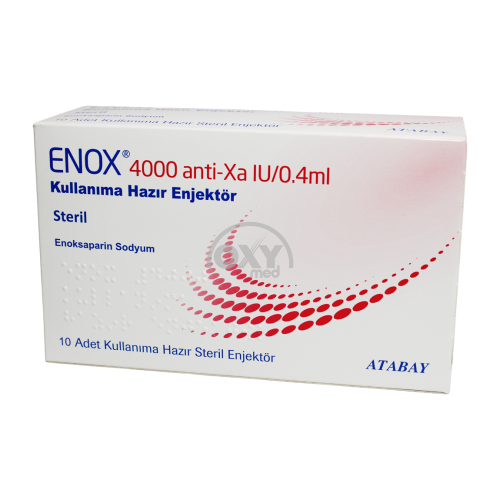 product-Enox 4000 anti-Xa ME/0,4 ml № 10 in'ektsiya uchun eritma