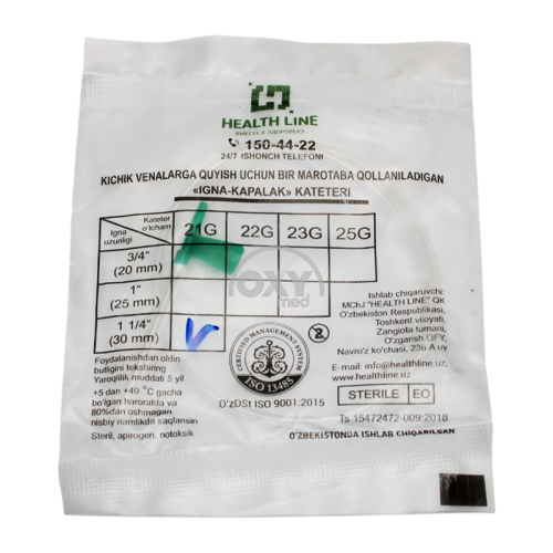 product-Катетер для вливания, стерильный "Игла бабочка" 21G