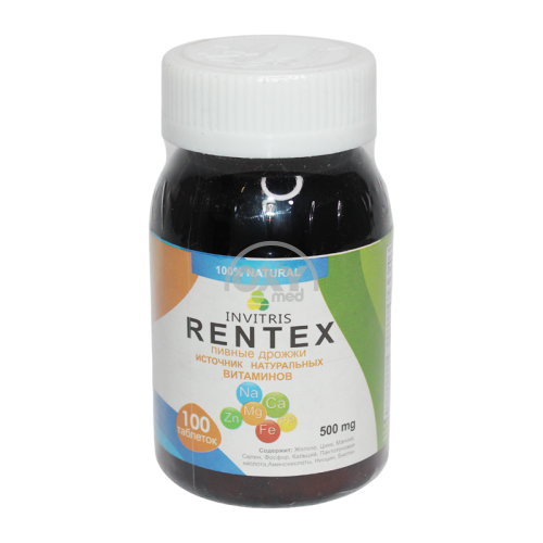 product-Дрожжи пивные "RENTEX" 500 мг №100 таблетки