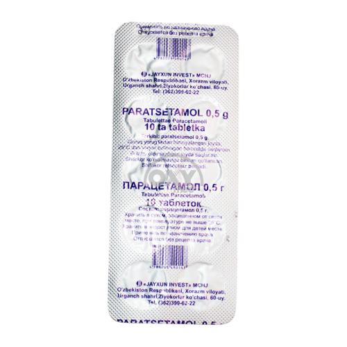 product-Paratsetamol 0,5 No 10 tab.
