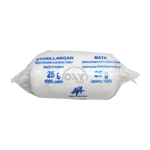 product- Paxta momig'i med.hygr. gigienik o'chirildi rulonlarda 25 g