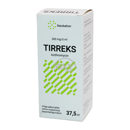 product-Og'iz orqali yuborish uchun Tirrex 200 mg/5 ml por.d/suspenziya