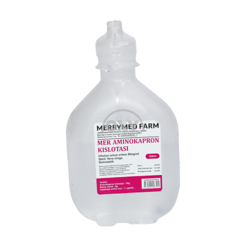 product-Аминокапроновая кислота MER 50 мг/мл 100 мл раствор для инфузий