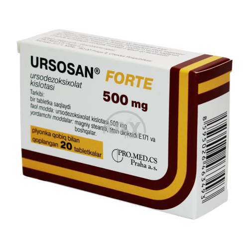 product-Ursosan Forte 500 mg № 20 tabletkalari