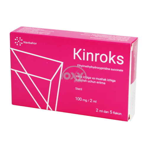 product-Kinrox 100mg/2ml 2ml №5 vena ichiga va mushak ichiga yuborish uchun eritma