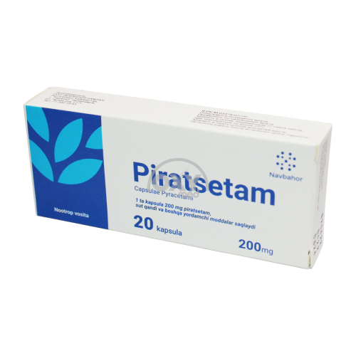 product-Piratsetam 200 mg № 20 qopqoq.
