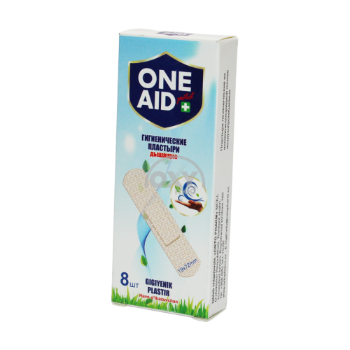product-Пластыри гигиенические "ONE AID" поливинилхлорид дышащие 19*72 мм №8