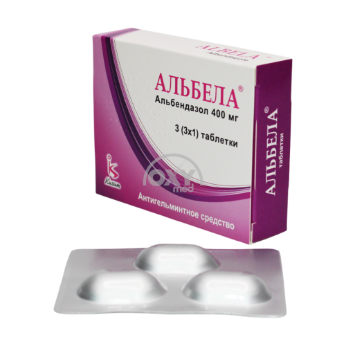 product-Альбела 400 мг №3 таблетки