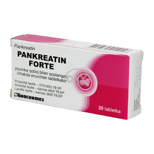 product-Pankreatin Forte No 20 tabletkalari